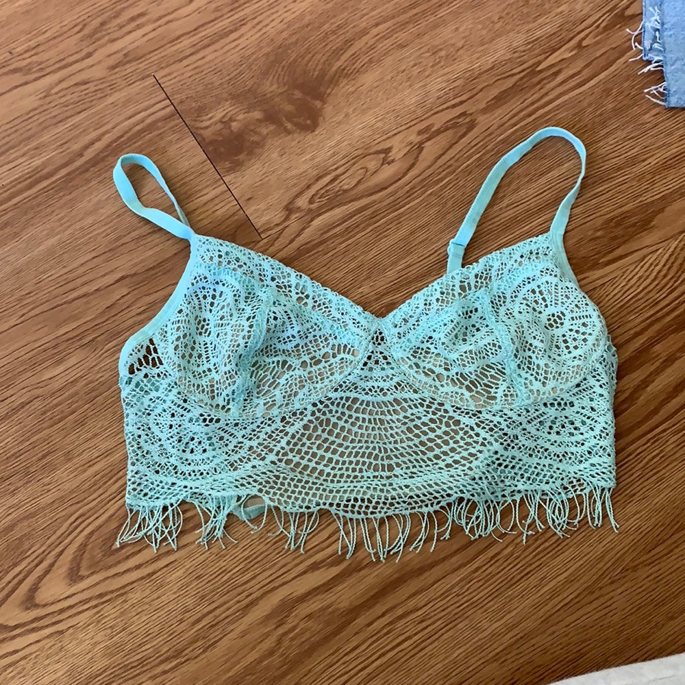 Blue Crop Top